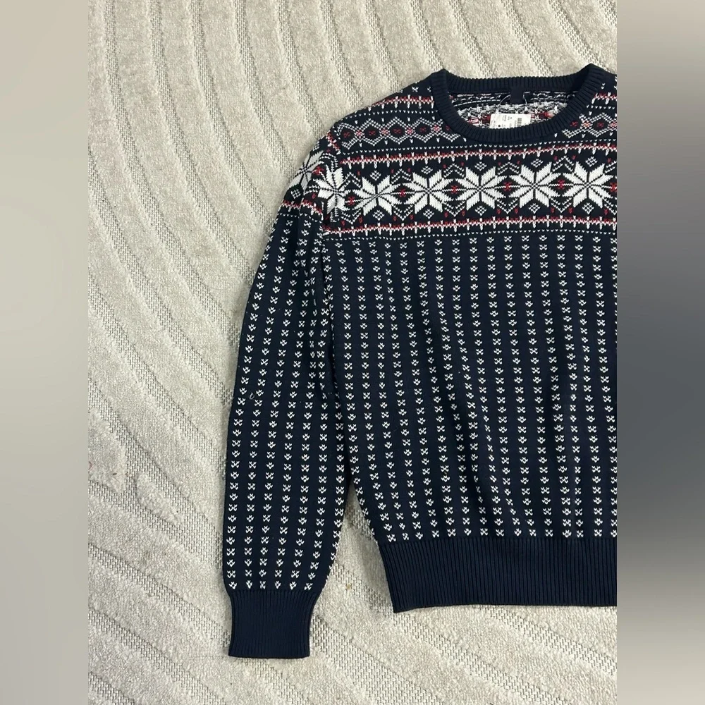 NWT Men’s J. Crew 100% Cotton Fair Isle Sweater - M